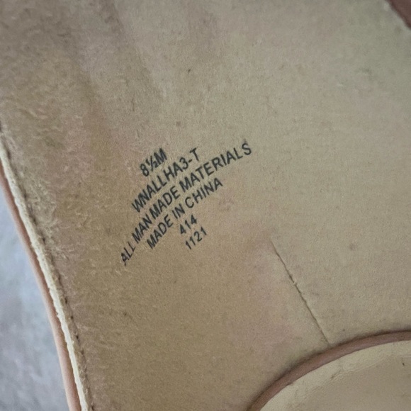 Nine West block heels with square toe- shade: nude - Picture 5 of 6